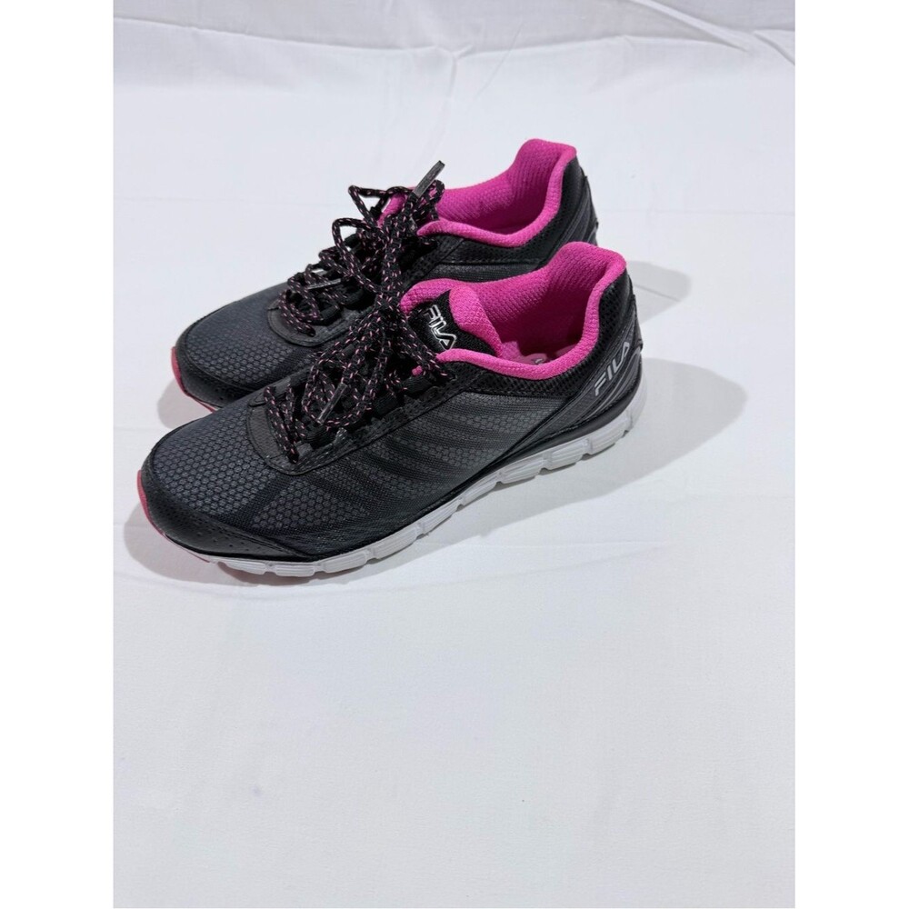 FILA Women's Size 10 Black & Pink Lightweight Running Sneakers